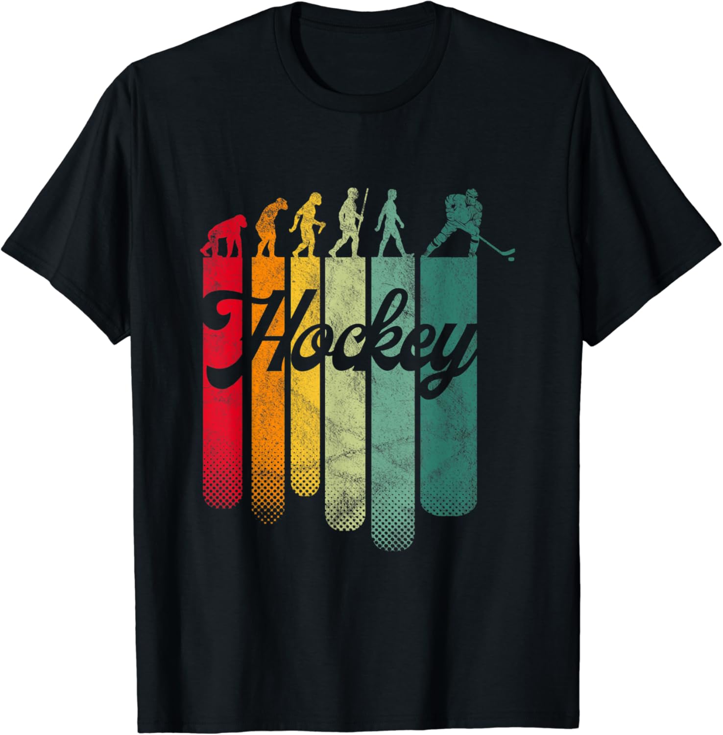 Ice Hockey Vintage Retro Funny Evolution For Hockey Player